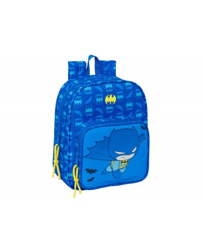 Mochila safta guarderia adaptable a carro con bolsillo frontal batman preescolar 270x220x100 mm
