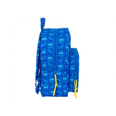 Mochila safta guarderia adaptable a carro con bolsillo frontal batman preescolar 270x220x100 mm
