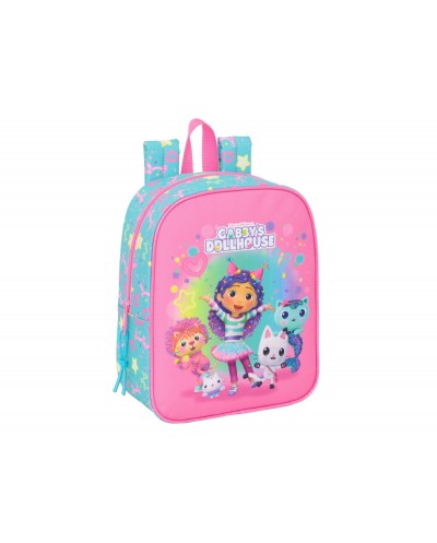 Mochila safta guarderia adaptable a carro gabby s dollhouse confetti 270x220x100 mm