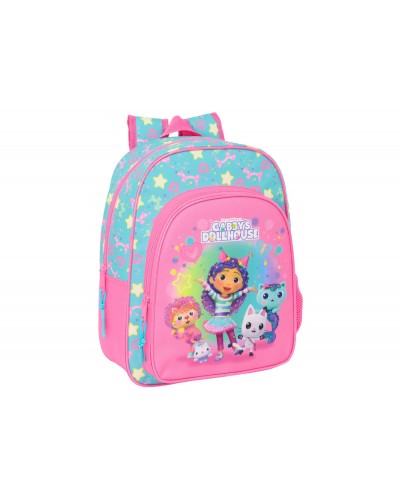 Mochila safta infantil adaptable a carro gabby s dollhouse confetti 340x260x110 mm