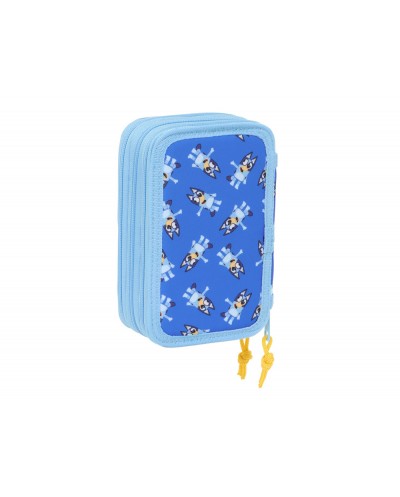 Plumier escolar safta triple 37 piezas bluey let s play 195x125x55 mm