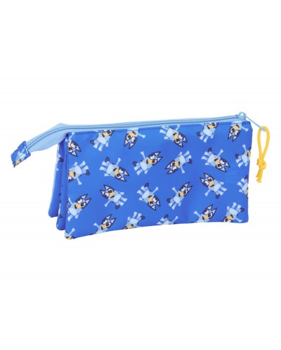Bolso escolar portatodo safta triple bluey let s play 120x220x30 mm