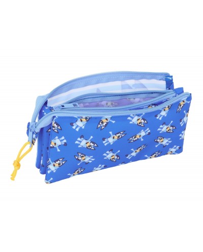 Bolso escolar portatodo safta triple bluey let s play 120x220x30 mm