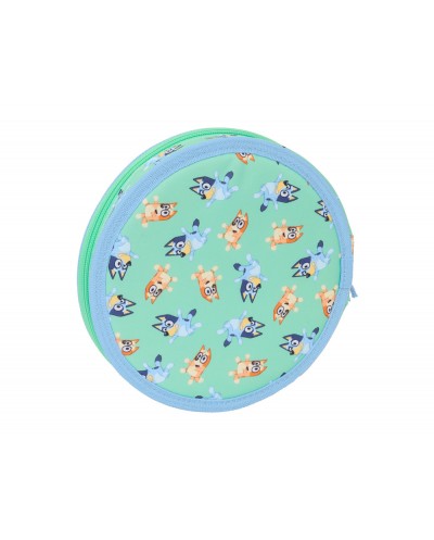 Plumier escolar safta redondo 18 piezas bluey sisters 35x210 mm