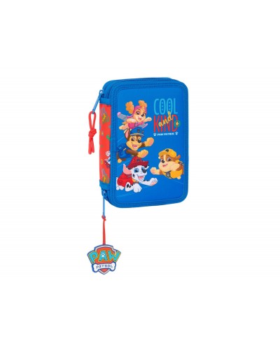 Plumier escolar safta doble pequeno 29 piezas paw patrol cool 195x125x40 mm
