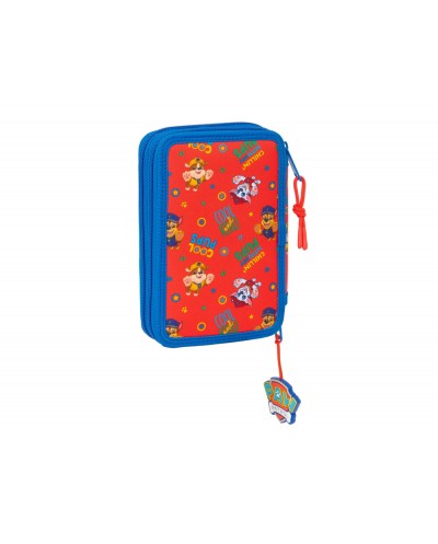 Plumier escolar safta doble pequeno 29 piezas paw patrol cool 195x125x40 mm