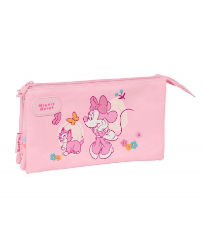 Bolso escolar portatodo safta triple minnie mouse baby 120x220x30 mm
