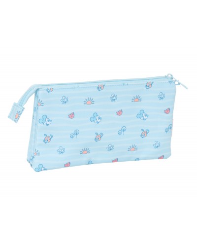 Bolso escolar portatodo safta triple mickey mouse baby 120x220x30 mm
