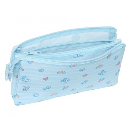 Bolso escolar portatodo safta triple mickey mouse baby 120x220x30 mm