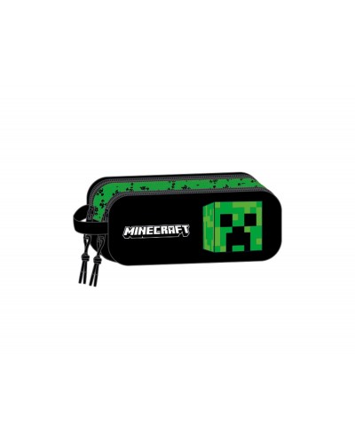 Bolso escolar portatodo safta doble 3d minecraft 210x60x80 mm