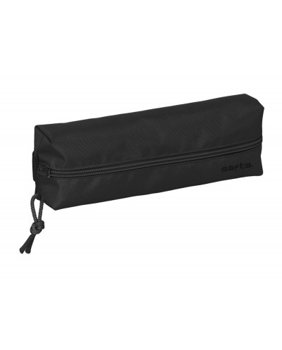Bolso escolar portatodo safta rectangular con goma elastica 2 black 220x70x40 mm