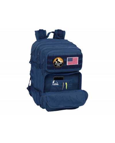 Mochila safta militar portatil 156 basics marino 300x230x480 mm