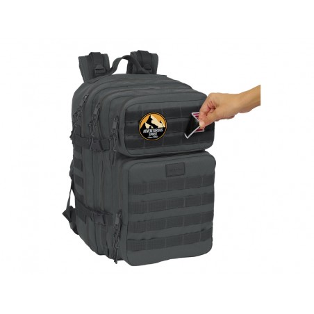 Mochila safta militar portatil 156 basics gris 300x230x480 mm