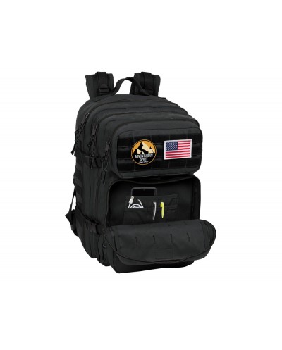 Mochila safta militar portatil 156 basics negro 300x230x480 mm