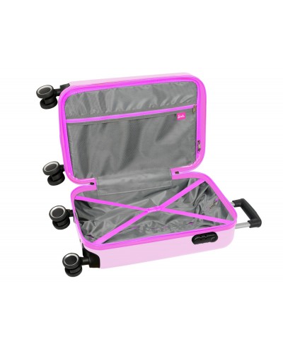 Trolley safta cabina 20 barbie corazones 345x200x550 mm
