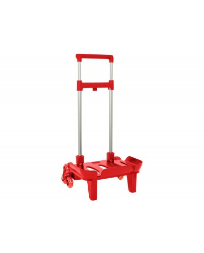 Carro escolar safta portamochila plegable triple rojo 880x320x235 mm