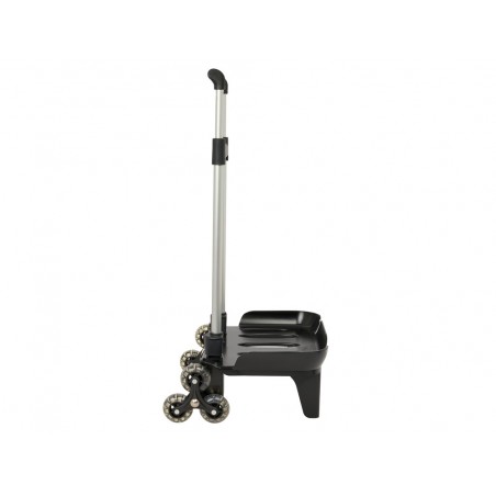 Carro escolar safta portamochila plegable triple rueda negro 880x320x235 mm