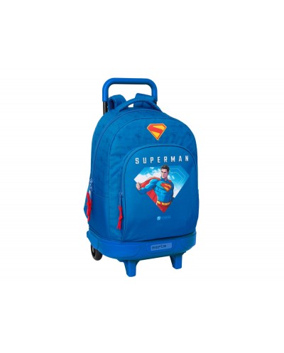 Mochila safta grande con ruedas compact extraible superman 450x330x220 mm
