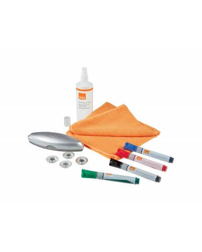 Kit nobo iniciacion para pizarra cristal incluye 1 borrador 4 imanes 4 rotuladores y productos de