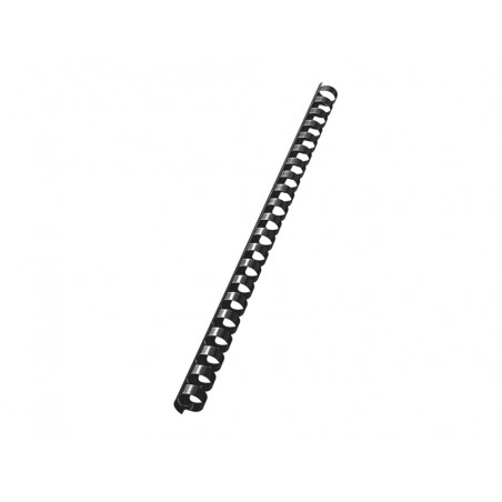 Canutillo leitz combid plastico 14 mm 125 hojas color negro caja de 100 unidades