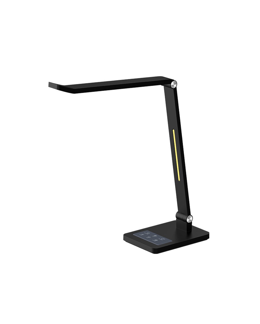 Lampara de oficina q connect sobremesa profesional abs 40 leds 10 w interruptor sensor 3 niveles color negro