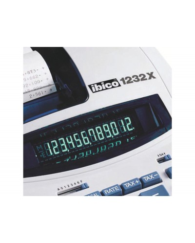 Calculadora ibico 1232x impresora pantalla fluor papel 57 mm 12 digitos impresion bicolor