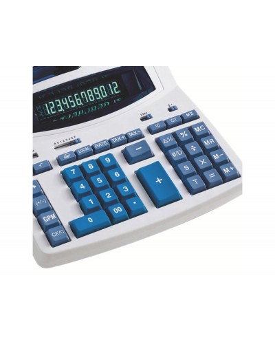 Calculadora ibico 1232x impresora pantalla fluor papel 57 mm 12 digitos impresion bicolor
