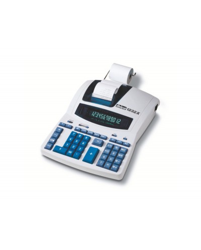 Calculadora ibico 1232x impresora pantalla fluor papel 57 mm 12 digitos impresion bicolor