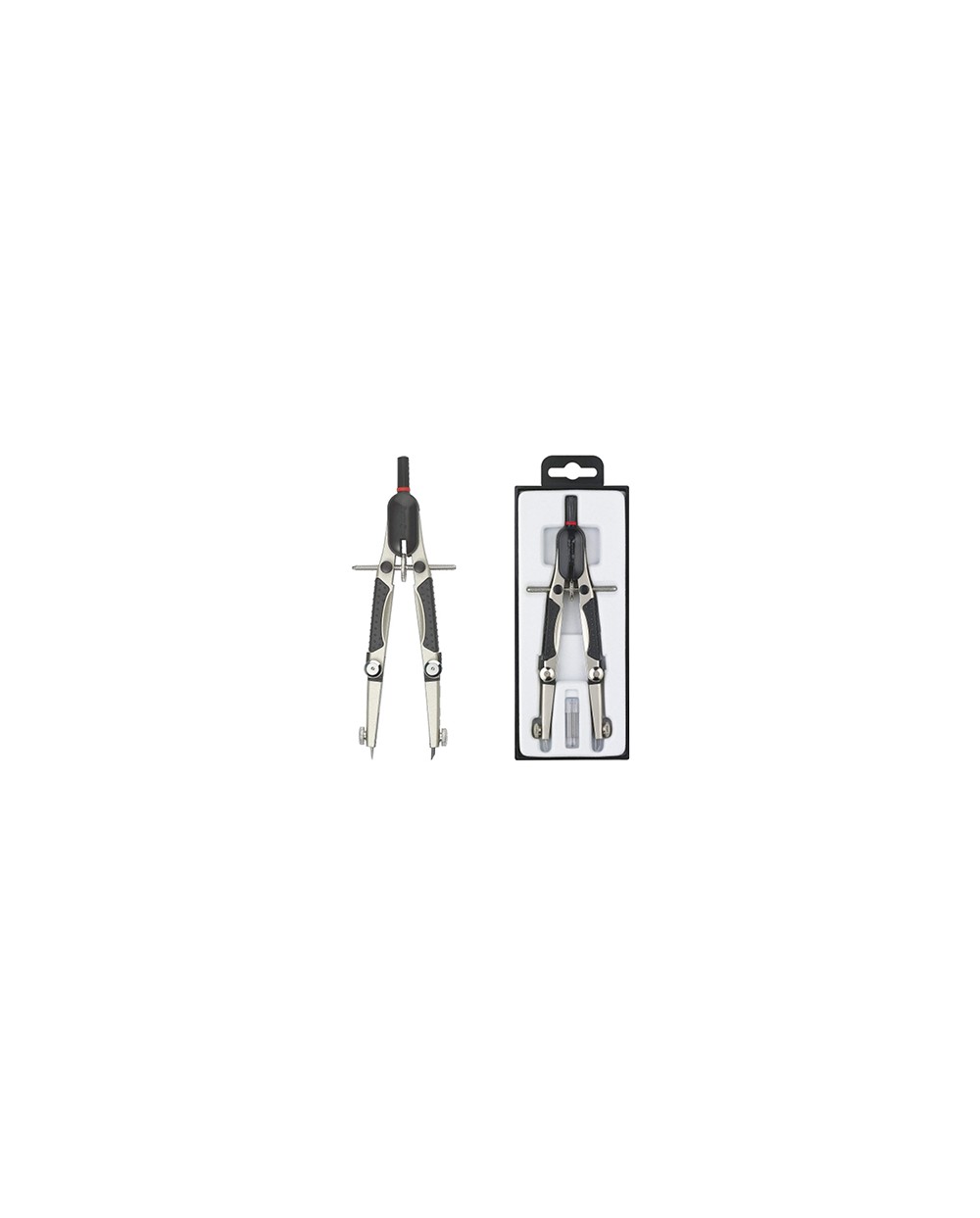 Compas rotring compact micrometrico ajuste rapido longitud 17 cm circunferencia 36 cm