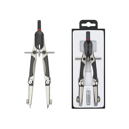 Compas rotring compact micrometrico ajuste rapido longitud 17 cm circunferencia 36 cm