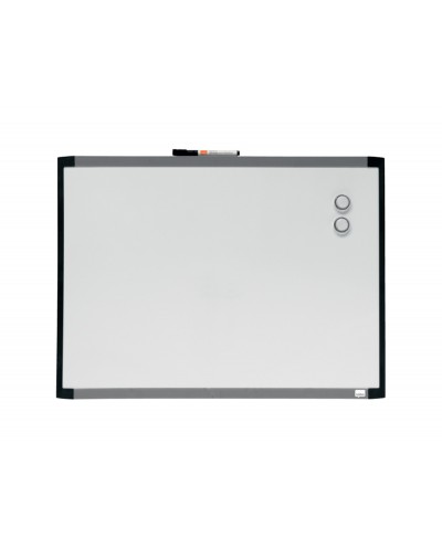 Pizarra blanca nobo magnetica marco dos tonos color 585x430 mm