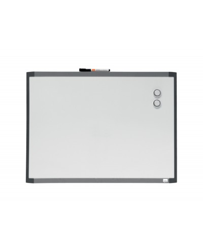 Pizarra blanca nobo magnetica marco dos tonos color 585x430 mm