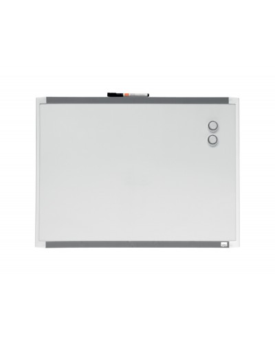 Pizarra blanca nobo magnetica marco dos tonos color 585x430 mm