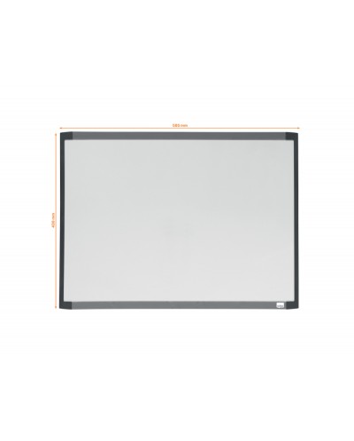 Pizarra blanca nobo magnetica marco dos tonos color 585x430 mm