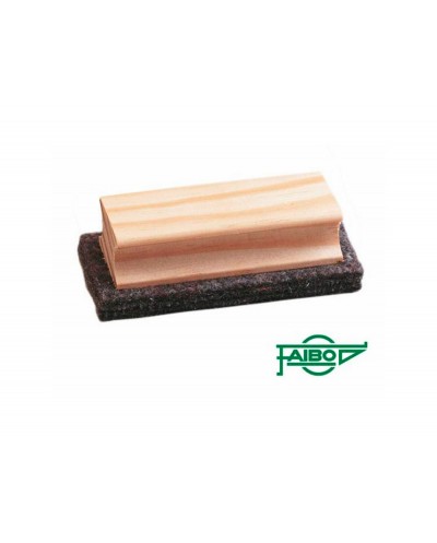 Borrador faibo fieltro pizarra verde empunadura madera 4x11 cm