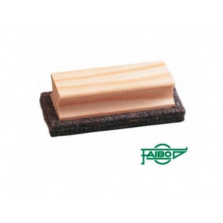 Borrador faibo fieltro pizarra verde empunadura madera 4x11 cm