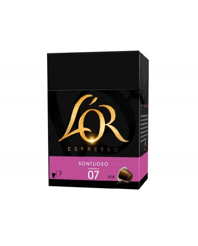 Cafe l or espresso sontuoso fuerza 8 caja de 10 capsulas