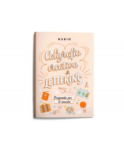 Cuaderno rubio lettering caligrafia creativa viajando por el mundo