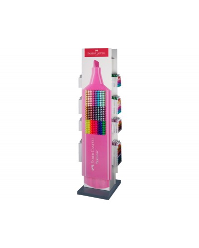 Rotulador faber castell fluorescente familia textliner expositor de suelo 480 unidades colores surtidos