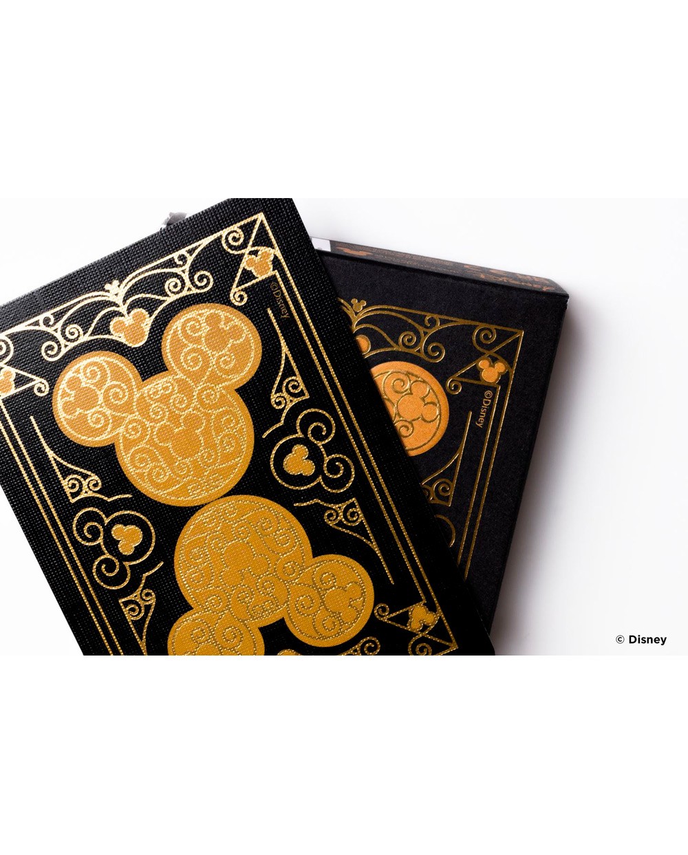 Baraja de cartas bicycle disney black and gold mickey