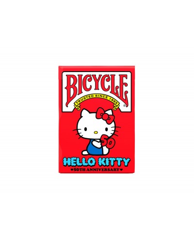 Baraja de cartas bicycle hello kitty 50 aniversario