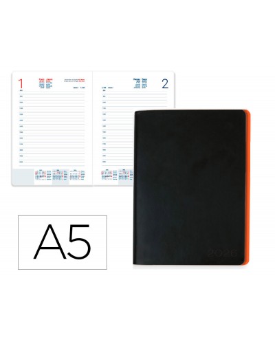 Agenda encuadernada liderpapel sifnos a5 2026 design 3 papel 70 gr
