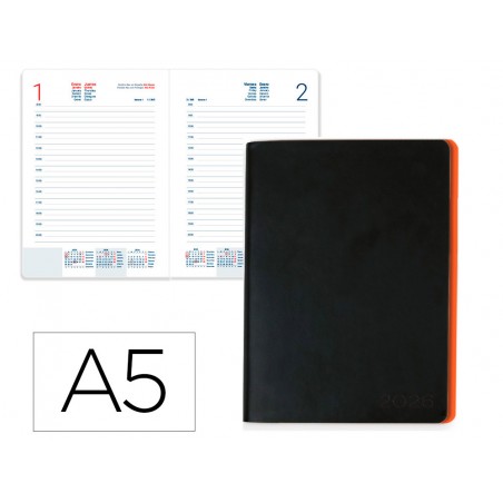 Agenda encuadernada liderpapel sifnos a5 2026 design 3 papel 70 gr