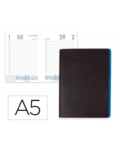 Agenda encuadernada liderpapel sifnos a5 2026 dia pagina design 1 papel 70 gr