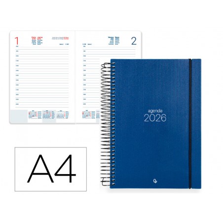 Agenda espiral liderpapel olbia a4 2026 dia pagina design 1 papel 60 gr