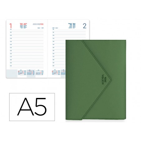 Agenda encuadernada liderpapel psara a5 2026 dia pagina design 2 papel 70 gr