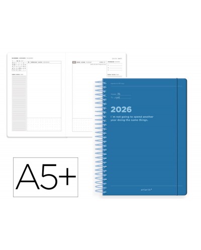 Agenda espiral antartik a5 2026 dia pagina diseno 2 papel 80 gr