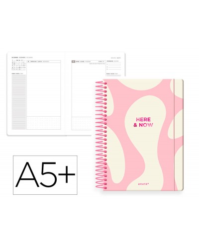 Agenda espiral antartik a5 2026 dia pagina here and now papel 80 gr