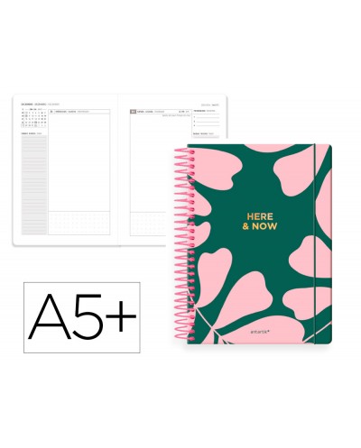 Agenda espiral antartik a5 2026 dia pagina here and now papel 80 gr