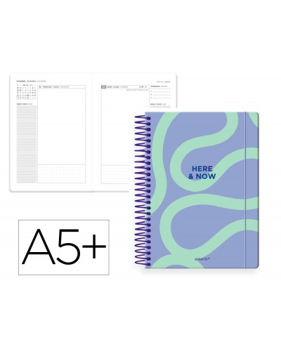 Agenda espiral antartik a5 2026 dia pagina here and now papel 80 gr
